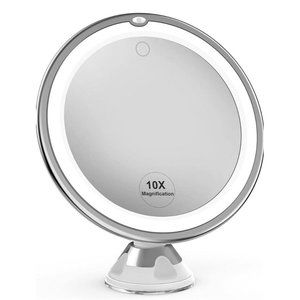 NEW OPEN BOX* Dimming Touch Mirror 10x Magnifying Ring Light Makeup Mirror